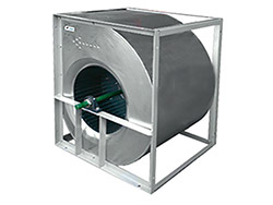 Ventilateur centrifuge BP - BVC<br> Arbre nu - Panneaux latéraux