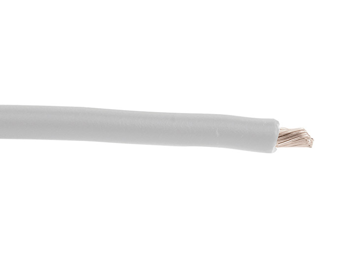 Câble polymère sans halogène - UNILEV-F<br> Classe F - 0,75 mm²  - Blanc