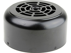 Capot ventilateur métallique Ø 136 mm<br> 4 trous de fixation - DV 71