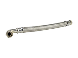 Flexible coudé galvanisé - Long. 500 mm<br> Raccords MF 1" ¼