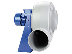 Ventilateur vapeurs corrosives - PP -  P 254<br> Triphasé 400 V - 1500 tr/min - 0,12 kW