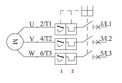 connexion câbles disjoncteur moteur