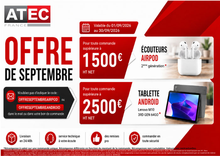 Offre du mois de septembre