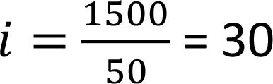 Exemple de formule pour calculer un rapport de réduction d’un moteur électrique tournant à 1500 tr/min