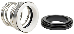 Garniture mécanique de pompe industrielle avec faces d'étanchéité en graphite et inox