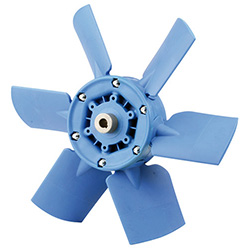 Hélice de ventilateur industriel à pales métalliques pour système de ventilation et circulation d'air professionnel