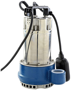 Pompe vide-cave immergée pour évacuation automatique des eaux et prévention des inondations dans cave ou sous-sol