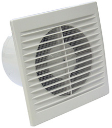 Extracteur d'air domestique mural pour ventilation et évacuation de l'humidité dans salle de bains ou pièces d'eau