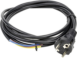 Câble avec prise moulée<br> HO5 VV-F / PVC