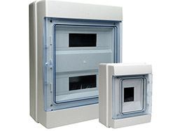 Coffret modulaire IP65<br> Porte transparente