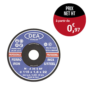 Meule à tronçonner et meule à ébarber