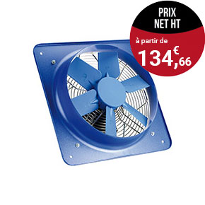 Ventilateur hélicoïde platine carrée