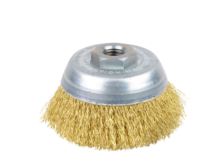 Brosse métallique rotative conique<br> Ø 100 mm