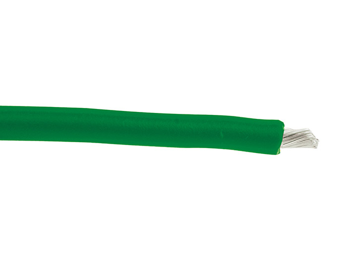 Câble silicone - SIAF 0,5 kV<br> Classe H - Vert - 4 mm²
