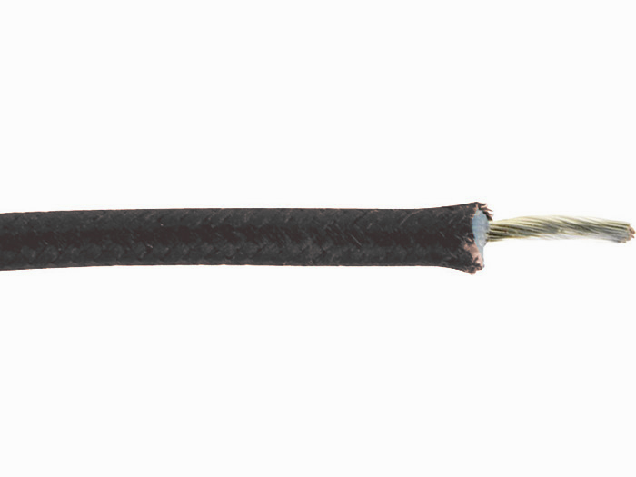 Câble silicone/polyester - SIAF/MT/POL 1,5 kV<br> Classe H - Noir - 25 mm²