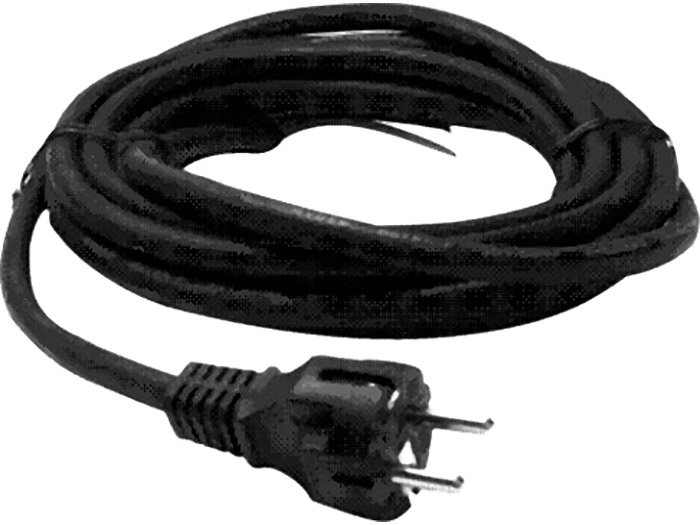 Câbles avec prise moulée - Longueur 5 m<br> HO7 RN-F / Néoprène - 3G x 1 mm²