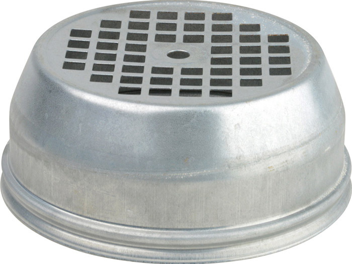 Capot ventilateur métallique Ø 193 mm<br> 4 trous de fixation - CP100