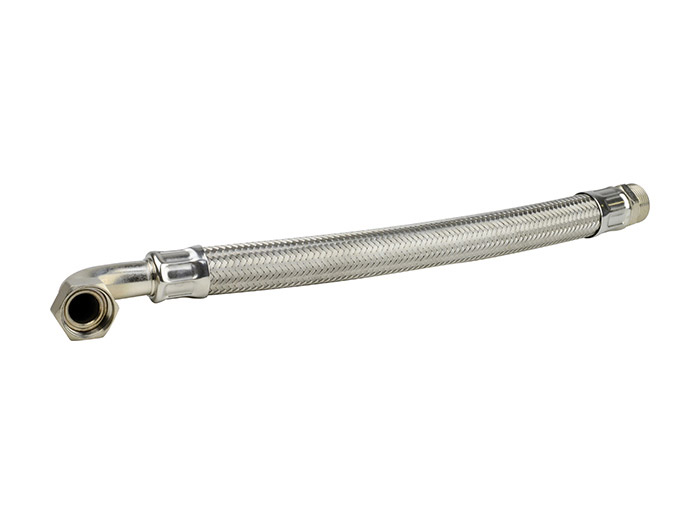 Flexible coudé inox - Long. 500 mm<br> Raccords MF 1"