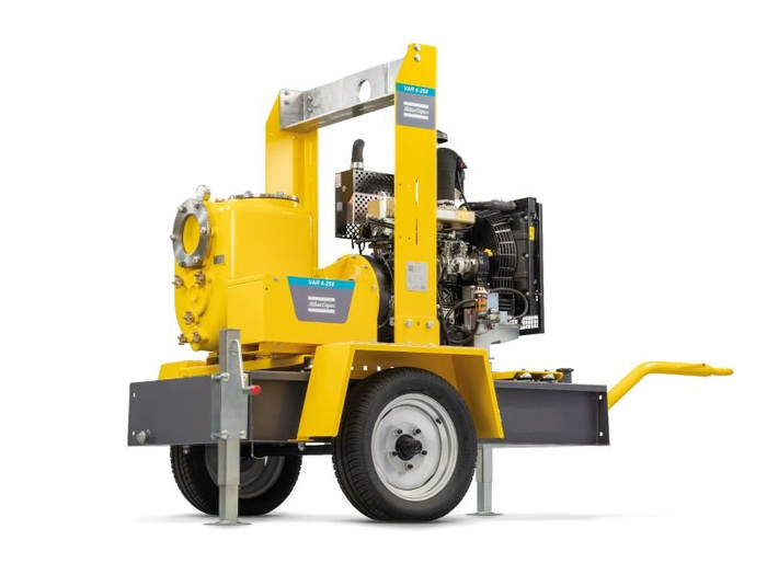 Location pompe diesel auto-amorçante<br>6'' - 300 m³/h – sur roues