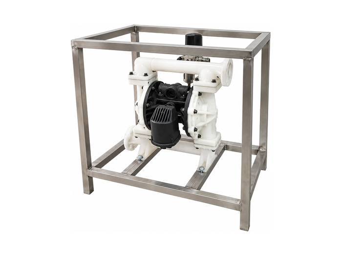 Location pompe pneumatique<br>1'' pour solvants - 10m3/h - polypro / téflon