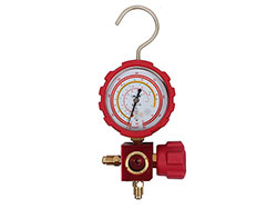 Manomètre 1 voie sous blister HP rouge (R22, R134a, R410A & R407C) sans flexible