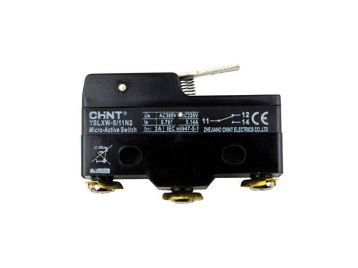 Micro switch contact à vis - LXW5 11N2<br> A levier court