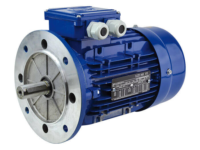 Moteur électrique triphasé 400/690 V<br> 1500 tr/min - Taille 160 - B5 - 15 kW