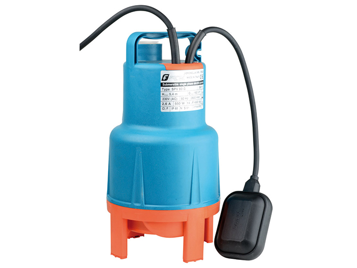 Pompe de relevage eau usée - SPV 100-A<br> Monophasé 230 V - 0,75 kW - Automatique 