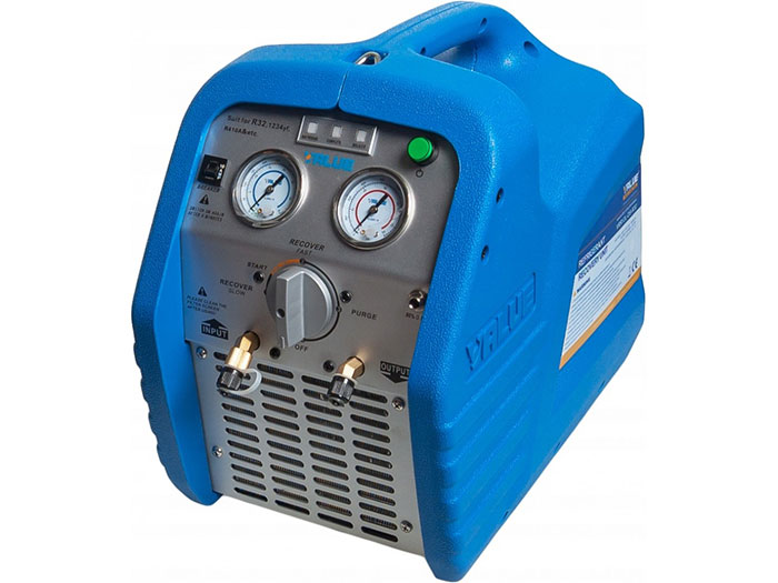Station de récupération 3/4 CV avec séparateur d'huile et accessoires, compatible R32