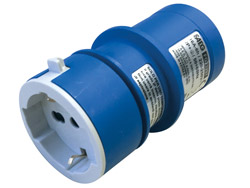 Adaptateur mâle CE/SCHUCO - 220V - IP44<br> 16 A - 2P+T