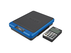 Balance électronique programmable 50 kg affich. sans fil, rés. 2g, plateau 210x260mm, housse souple
