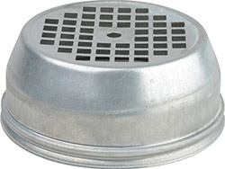Capot ventilateur métallique Ø 193 mm<br> 4 trous de fixation - CP100