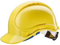 Casque chantier : jaune
