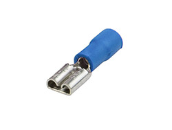 Clip femelle FASTON<br> Largeur 4,8 mm - Bleu - 1,5 à 2,5 mm²