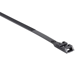 Collier de serrage noir - Double grip<br> Longueur  510 mm - Largeur 9 mm