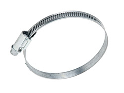 Collier en inox - Largeur 12 mm<br> Serrage Ø 21 mm