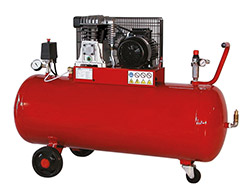 Compresseur à courroie 150 l<br> Triphasé - Débit 450 L/mn