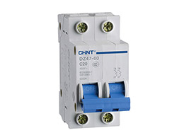 Disjoncteur 2 pôles - Courbe C - NB1<br> 230/400 V - 1 A - 6 kA