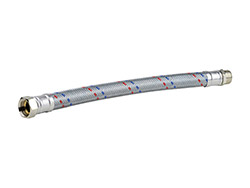 Flexible droit galvanisé - Long. 500 mm<br> Raccords MF ¾"