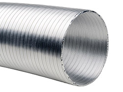 Gaine de ventilation aluminium  - Ø 125 mm<br> Longueur : 6 m