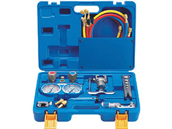 Kit outillage en coffret comprenant VMG-2-R410A, VFT808I, VTC28B, VTC19 et ébavureur