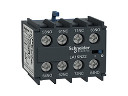 Bloc de contacts auxiliaires - 3F+1O - bornes à vis-étriers