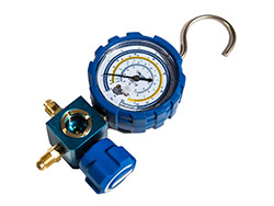 Manomètre 1 voie sous blister BP bleu (R22, R134a, R410A & R407C) sans flexible