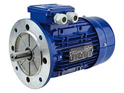 Moteur électrique triphasé 230/400 V<br> 3000 tr/min - Taille 132 - B5 - 5,5 kW