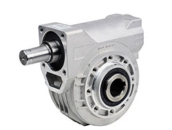 Réducteur roue et vis - Ø 28 / Ø 35 - R 14<br> Arbre Ø 25 - Couple sortie 223 Nm
