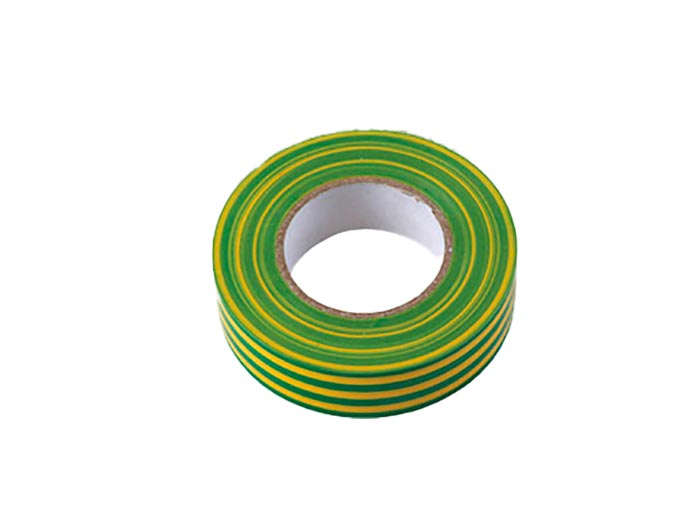 Rouleau adhésif vert/jaune - Largeur 19 mm