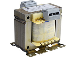 Transformateur monophasé 300 VA<br> P : 230/400 V - S : 110-0-110 V