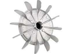 Ventilateur aluminium à collier - VN 71/14<br> Ø alésage 14 mm - Ø extérieur 128 mm