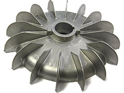 Ventilateur aluminium + rainure - VF 250/65<br> Ø alésage 65 à 70 mm - Ø extérieur 460 mm