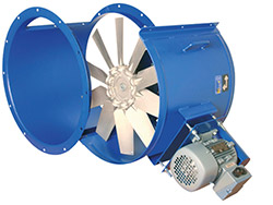 Ventilateur axial tubulaire - HHP 90<br> Triphasé 400 V - 1500 tr/min - 3 kW